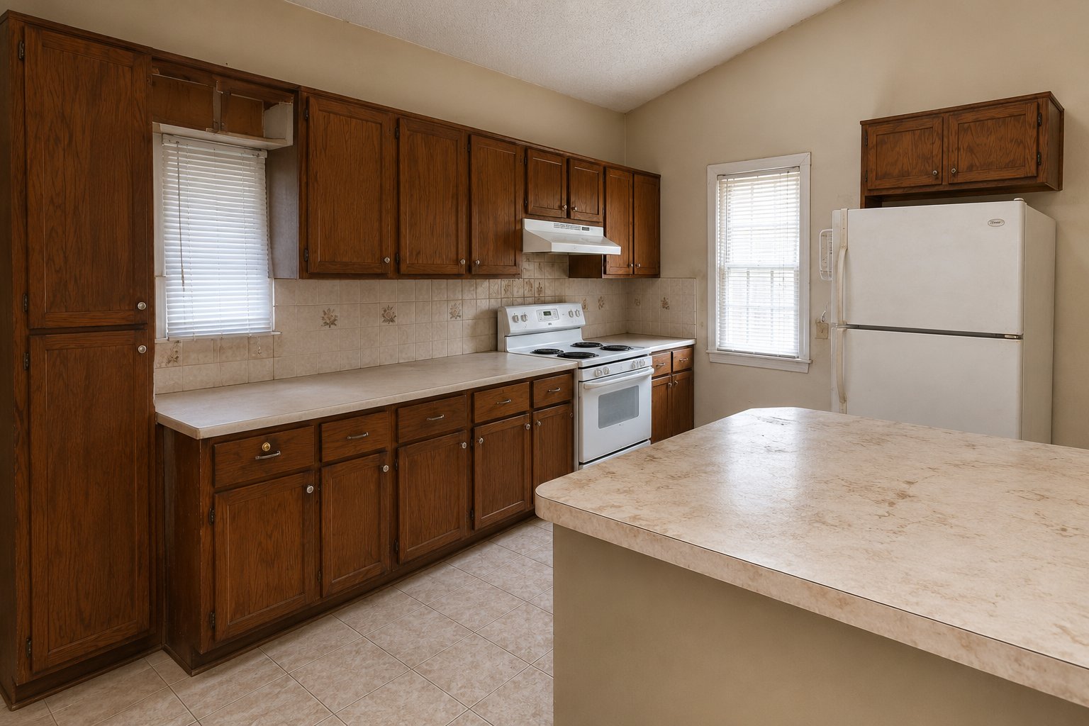 Outdated kitchen before remodeling